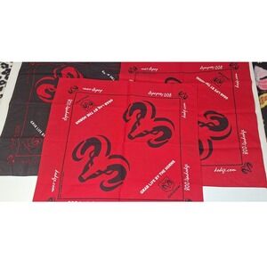 Lot of 3 Dodge Ram bandana USA  19x19 red and black